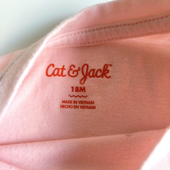 Cat & Jack Toddler Girl Bundle 4 Long Sleeved Graphic Tees size 18M - Picture 4 of 16